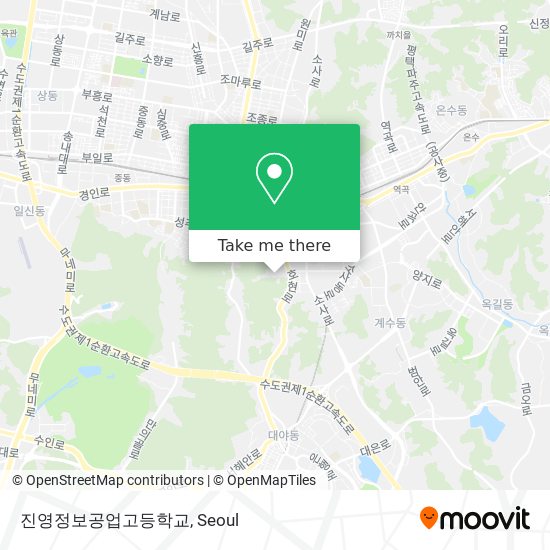 진영정보공업고등학교 map