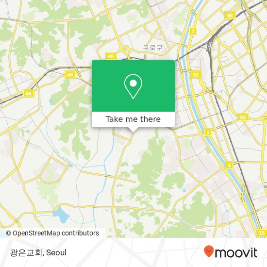 광은교회 map