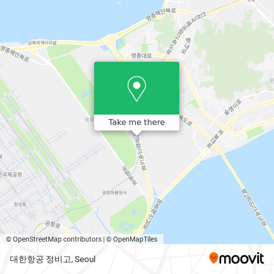 대한항공 정비고 map