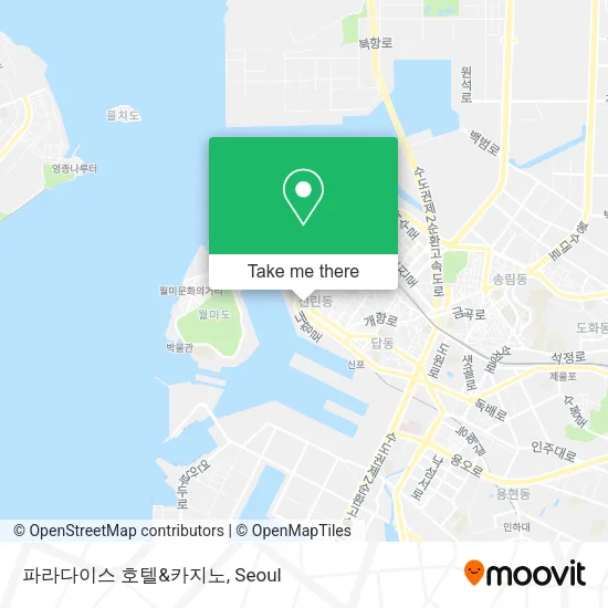 파라다이스 호텔&카지노 map
