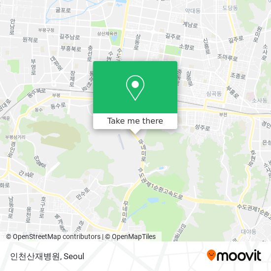 인천산재병원 map