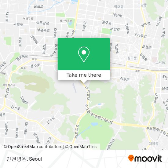 인천병원 map