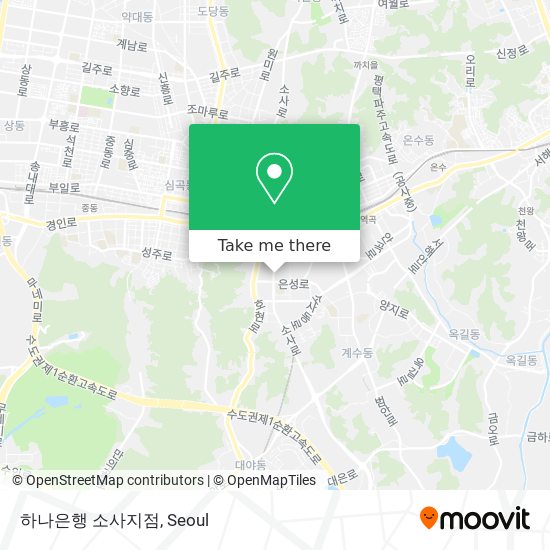 하나은행 소사지점 map