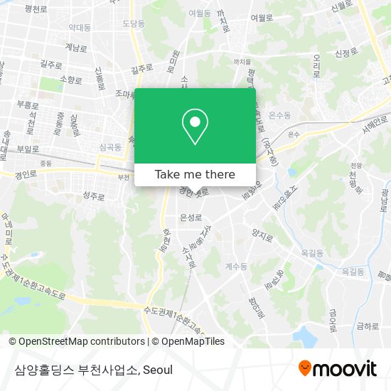 삼양홀딩스 부천사업소 map