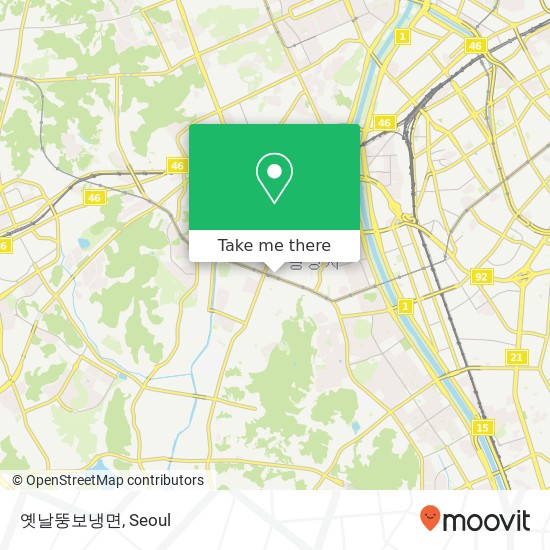 옛날뚱보냉면 map