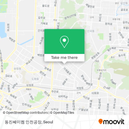 동진쎄미켐 인천공장 map