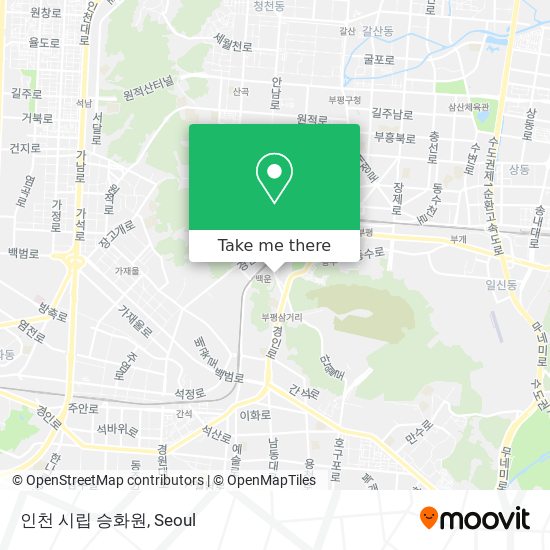 인천 시립 승화원 map