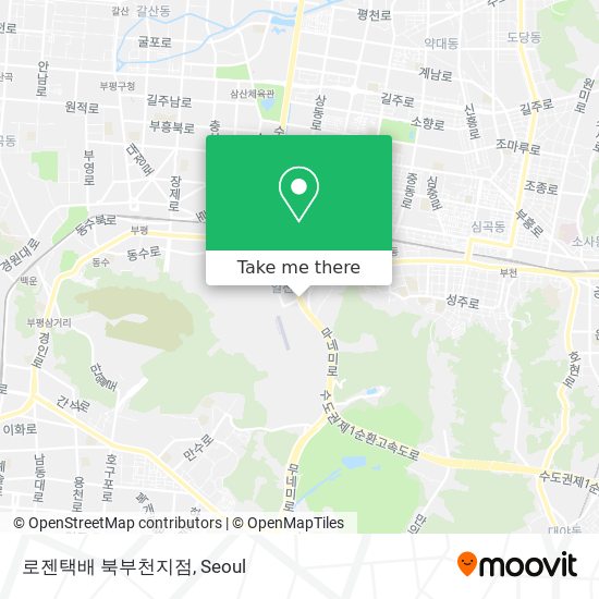 로젠택배 북부천지점 map