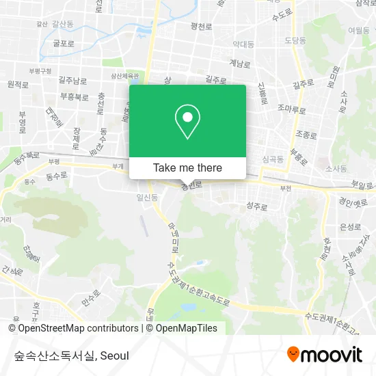 숲속산소독서실 map
