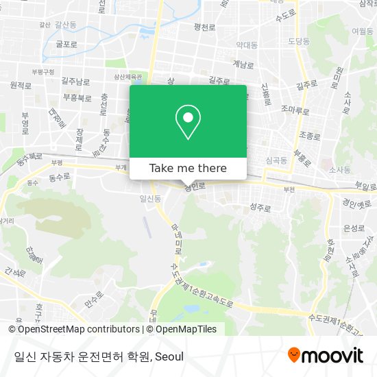 일신 자동차 운전면허 학원 map