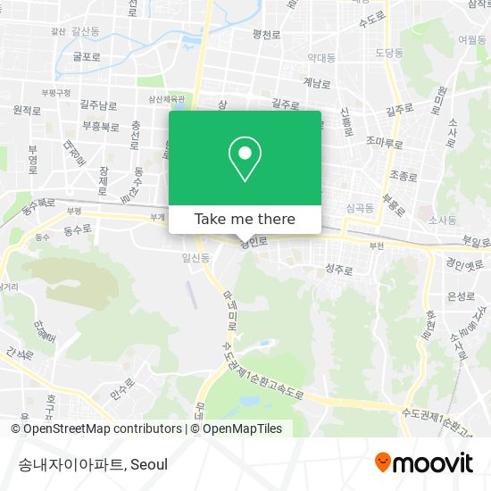 송내자이아파트 map