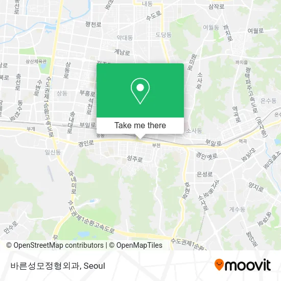 바른성모정형외과 map