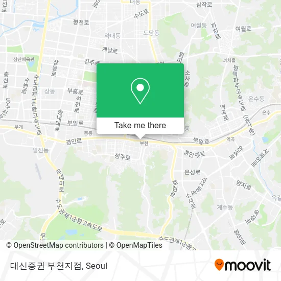 대신증권 부천지점 map