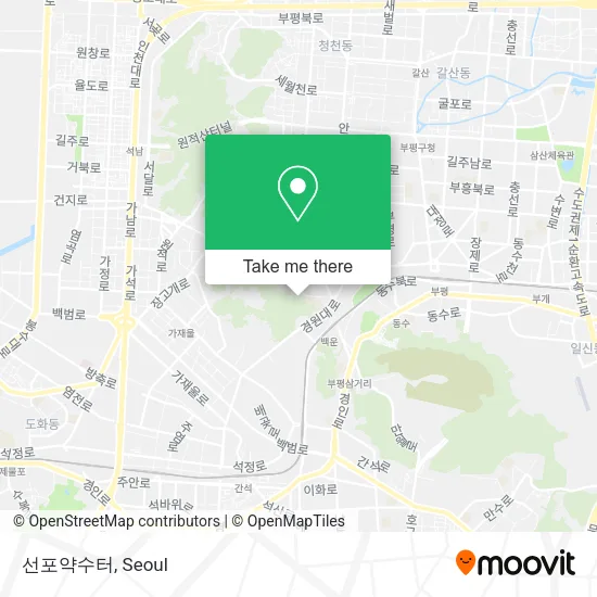 선포약수터 map