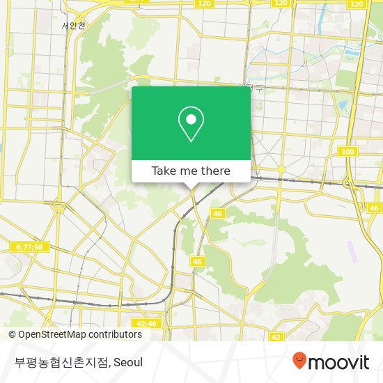 부평농협신촌지점 map