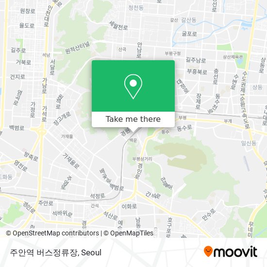 주안역 버스정류장 map