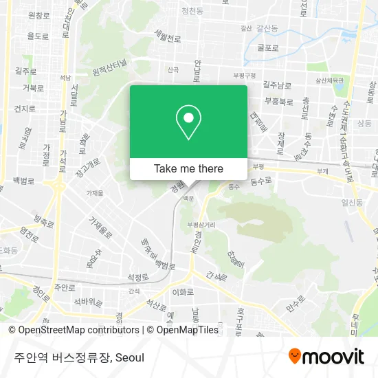 주안역 버스정류장 map