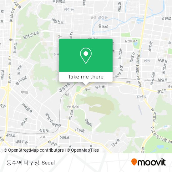 동수역 탁구장 map