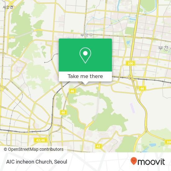 AIC incheon Church map