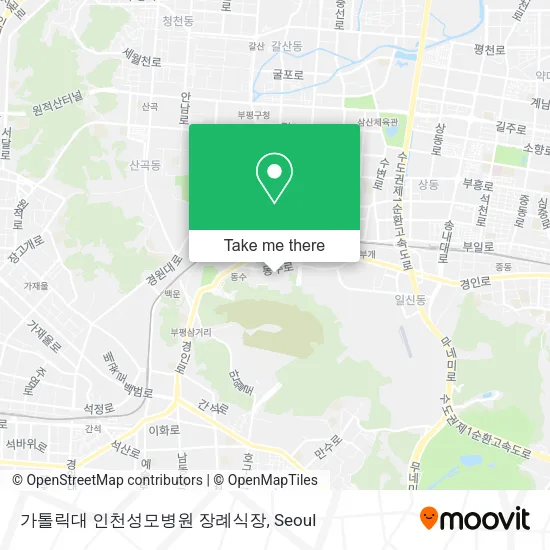 가톨릭대 인천성모병원 장례식장 map