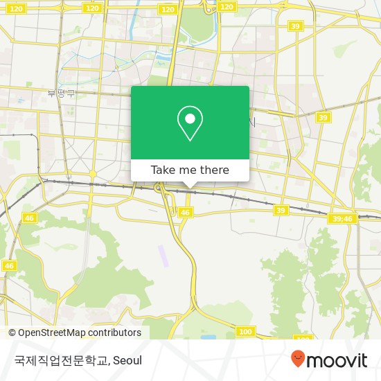 국제직업전문학교 map