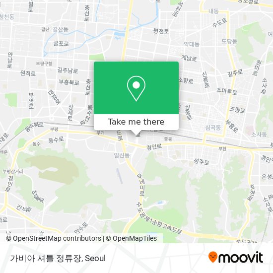 가비아 셔틀 정류장 map