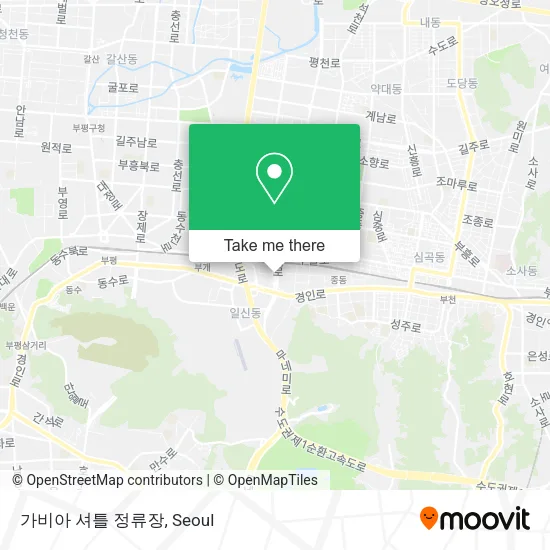 가비아 셔틀 정류장 map