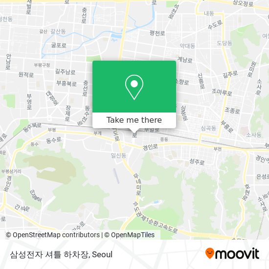 삼성전자 셔틀 하차장 map