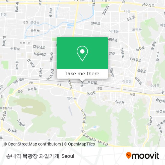 송내역 북광장 과일가게 map