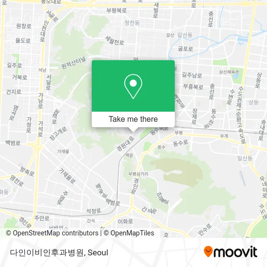 다인이비인후과병원 map