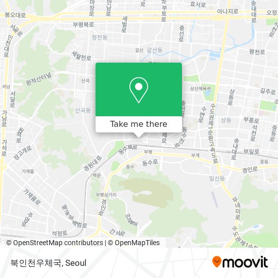 북인천우체국 map