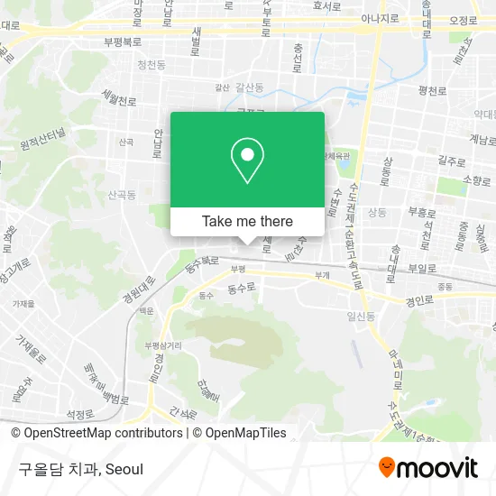 구올담 치과 map