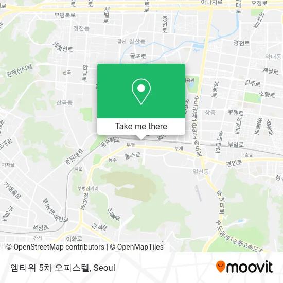 엠타워 5차 오피스텔 map