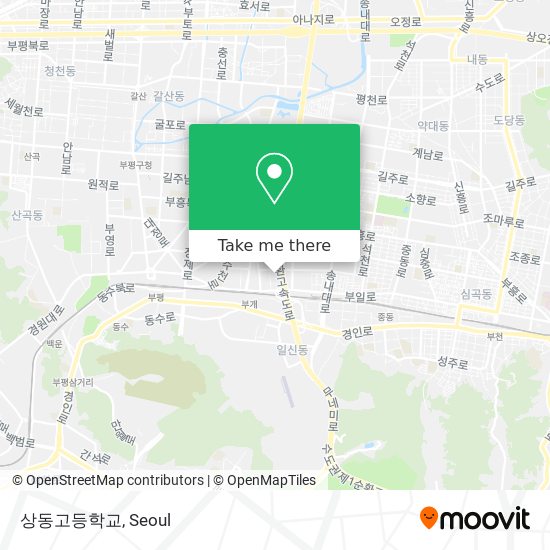상동고등학교 map