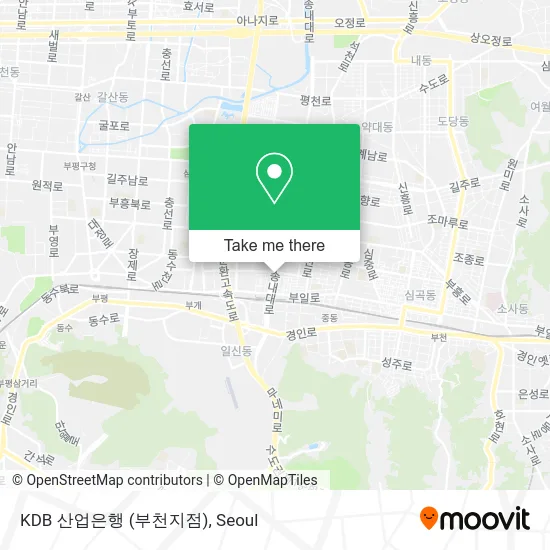 KDB 산업은행 (부천지점) map