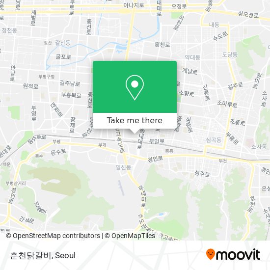 춘천닭갈비 map