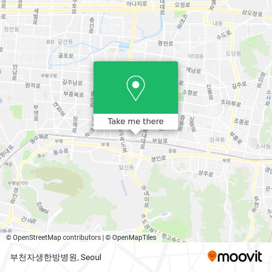 부천자생한방병원 map