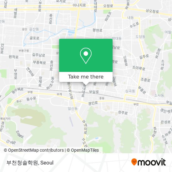 부천청솔학원 map