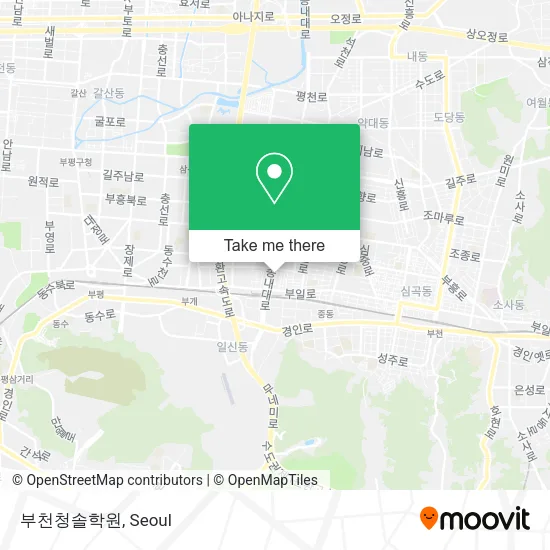 부천청솔학원 map