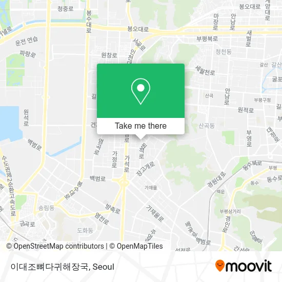 이대조뼈다귀해장국 map