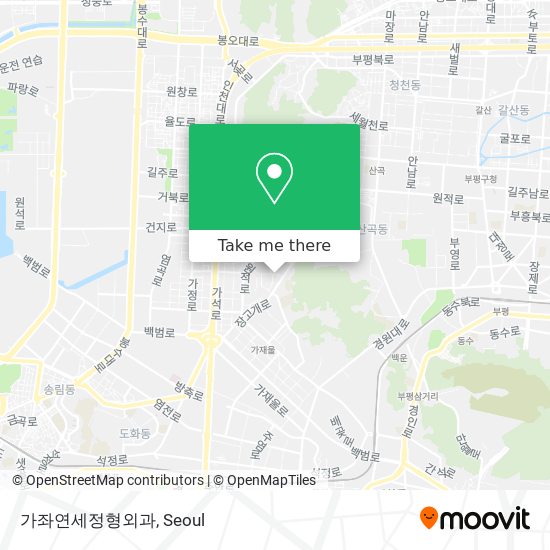 가좌연세정형외과 map