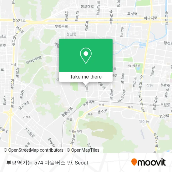 부평역가는 574 마을버스 안 map