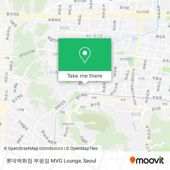 롯데백화점 부평점 MVG  Lounge map
