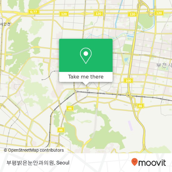 부평밝은눈안과의원 map