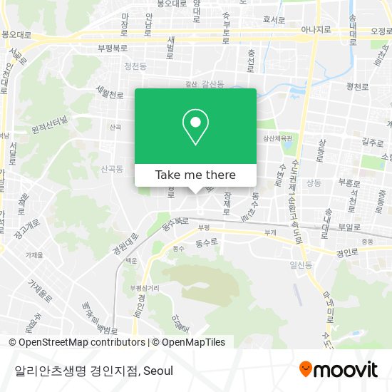 알리안츠생명 경인지점 map