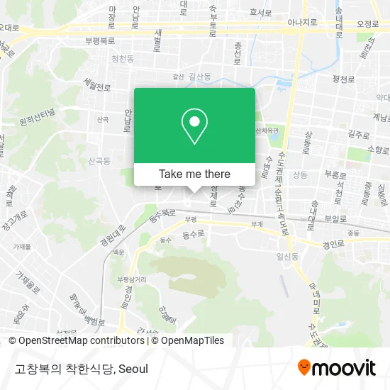 고창복의 착한식당 map