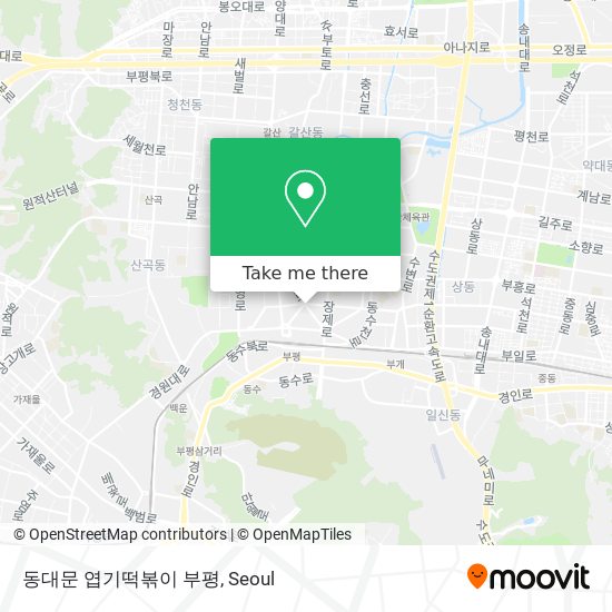 동대문 엽기떡볶이 부평 map