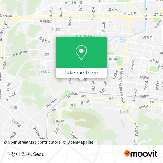 고성메밀촌 map