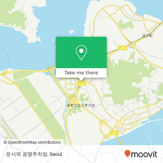 운서역 공영주차장 map