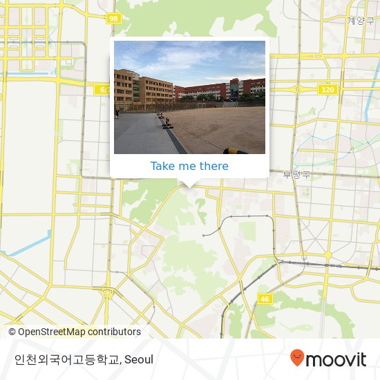 인천외국어고등학교 map
